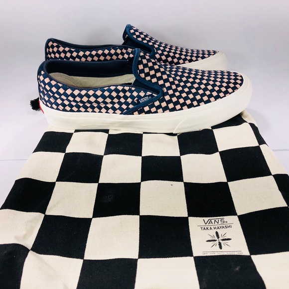 Vans Taka Hayashi Slip On 66 LX Woven Nubuck Shoes - Picture 7 of 8